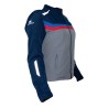 Chamarra Softshell azul con gris Hebotech mujer L
