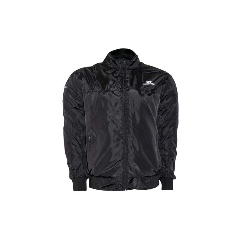 Chamarra para motociclista Bomber talla L negro Hebotech