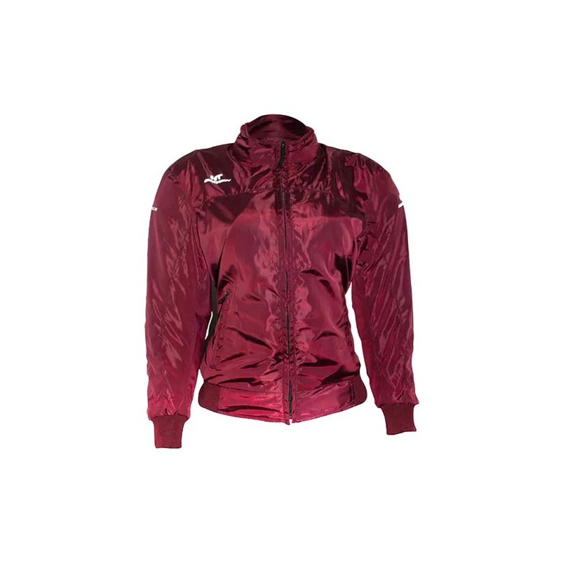 Chamarra para motociclista Bomber talla S roja Hebotech