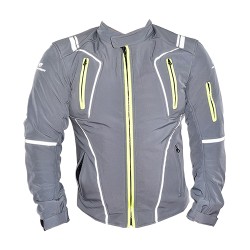 Chamarra para motociclista Softshell repelente con protecciones Talla - M Hebotech