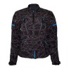 Chamarra para motociclista Softshell repelente con protecciones Talla 36 Blue Woman Hebotech
