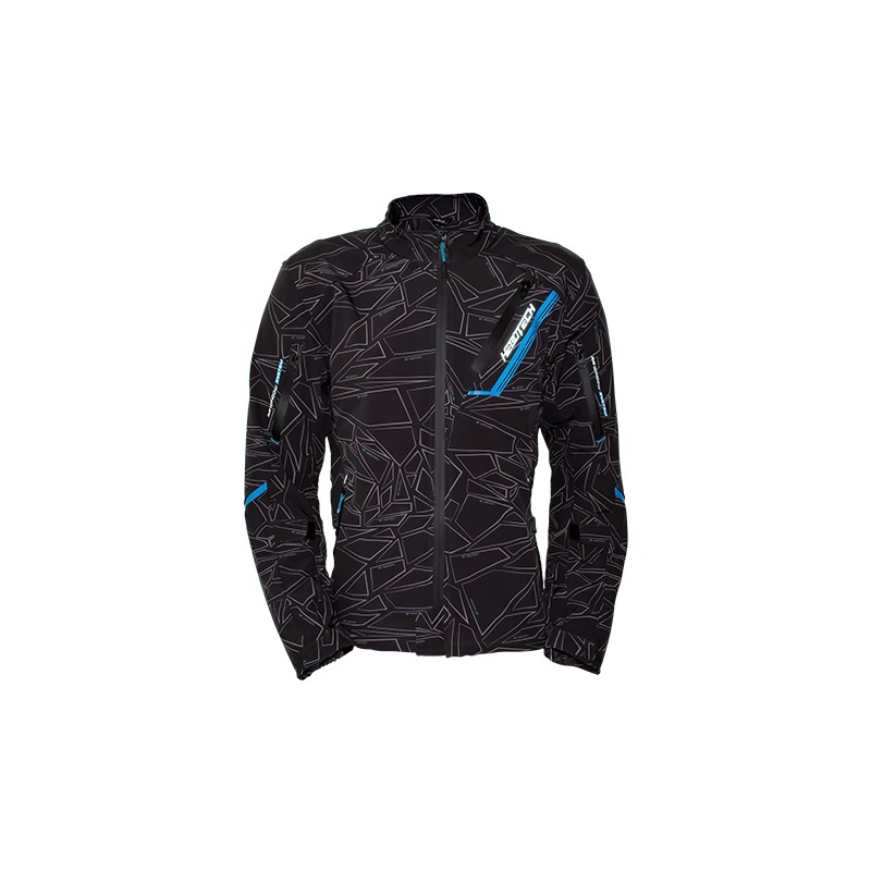 Chamarra para motociclista Softshell repelente con protecciones Talla XL Blue Man Hebotech