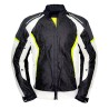 Chamarra para motociclista talla XXL Jacket mesh black white hebotech