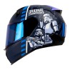 Casco para motociclista talla L integral Stormtrooper Starwars azul navy matte azul Shaft