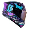 Casco para motociclista talla M cerrado Shaft pro shpro - 610dv evo negro mate fingerz