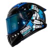 Casco para motociclista talla M integral Stormtrooper Starwars negro brillo azul Shaft
