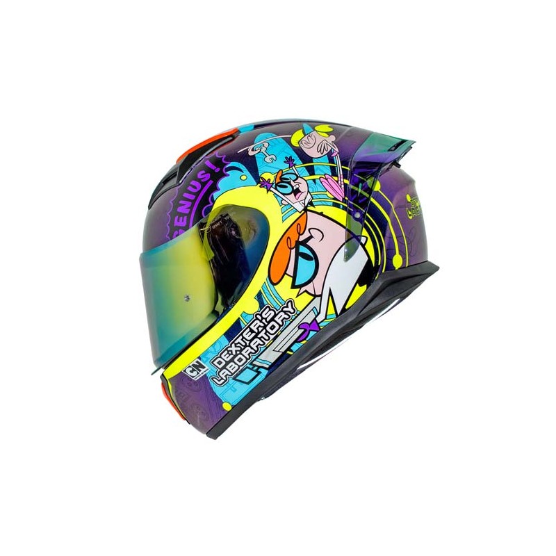 Casco para motociclista talla S SH582 - SP Dexter camaleon Shaft