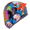 Casco para motociclista talla XL cerrado SH582 - SP Coraje camaleon Shaft