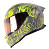Casco para motociclista talla XL cerrado Shaft Adrenocrome Grisa nardo