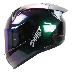 Casco para motociclista talla XL cerrado Shaft Camaleon azul