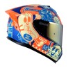 Casco para motociclista talla XL cerrado Shaft pro shpro - 610dv evo azul mate fast food