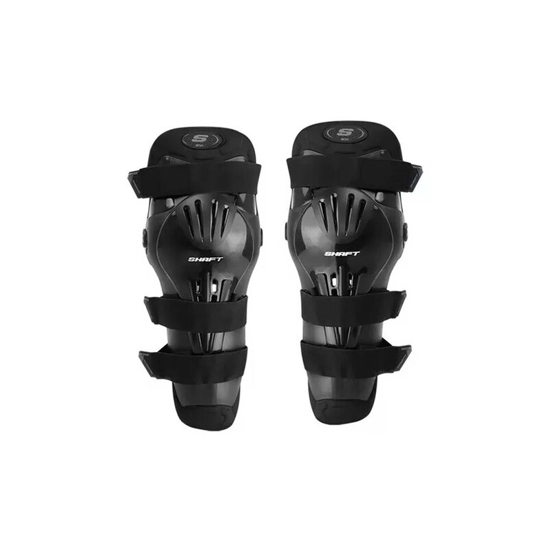 Rodillera negra articulada L Shaft para motociclista 307 - KP