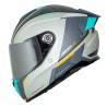 Casco para motociclista talla L cerrado Axxis Hawk Titan C6 verde matte