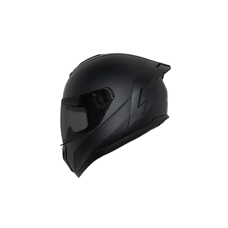Casco para motociclista talla L integral Hebotech solido negro matte