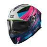 Casco para motociclista talla M cerrado Axxis Panther Passenger rosa brillo