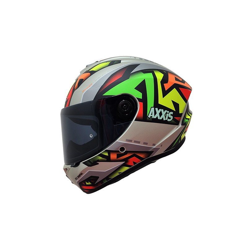 Casco para motociclista talla M cerrado Draken Jolly gris matte Axxis