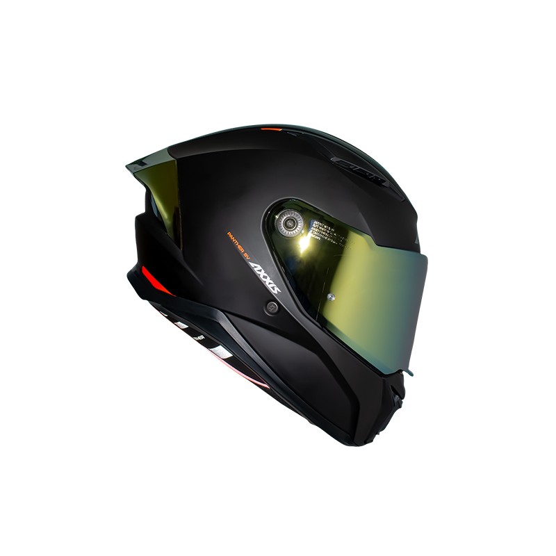 Casco para motociclista talla M integral Panther solid A1 negro matte dorado Axxis
