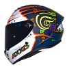 Casco para motociclista talla XL cerrado Draken Star V2 azul matte Axxis