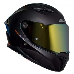 Casco para motociclista talla XL integral Panther solid A1 negro matte rojo Axxis