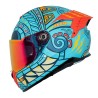 Casco para motociclista talla XL integral ¡Ay Güey! by Axxis Tlaloc hawk verde mette
