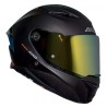 Casco para motociclista talla XXL integral Panther solid A1 negro matte rojo Axxis