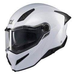 Cascos para motocicleta talla L abatible Ghostfighter A0 blanco Axxis