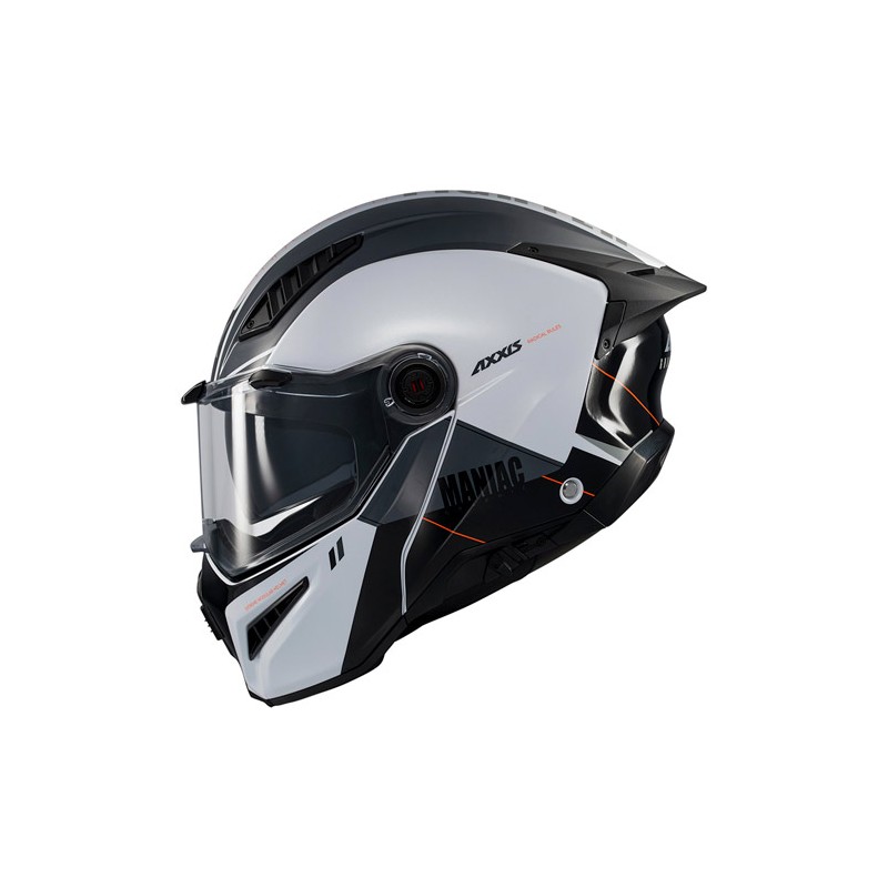 Cascos para motocicleta talla L abatible Ghostfighter A2 titanium Axxis