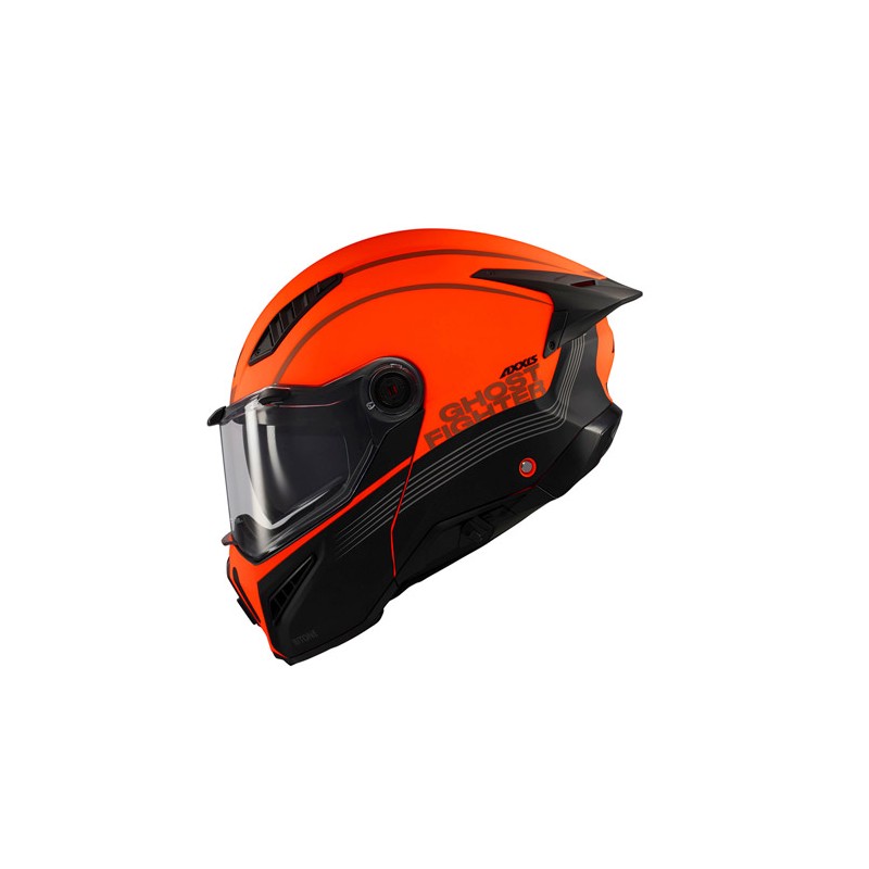 Cascos para motocicleta talla M abatible Ghostfighter C5 rojo matte Axxis