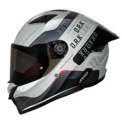 Cascos para motocicleta talla XL cerrado Fenix ORK C2 gris matte Axxis