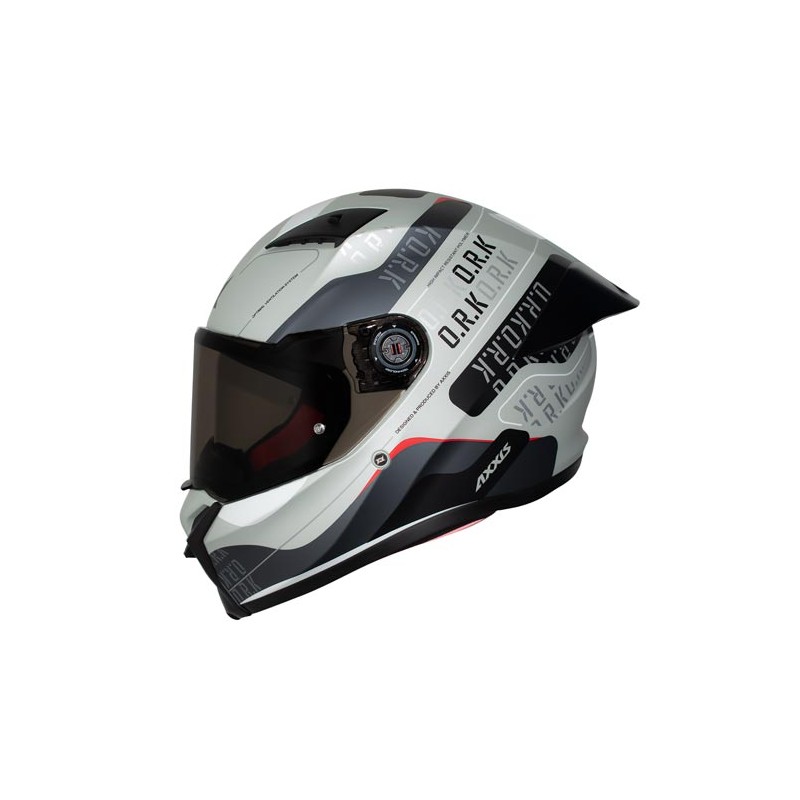 Cascos para motocicleta talla XL cerrado Fenix ORK C2 gris matte Axxis