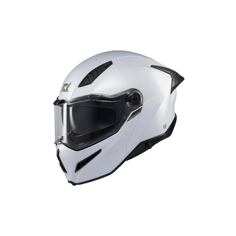 Cascos para motocicleta talla XXL abatible Ghostfighter A0 blanco Axxis