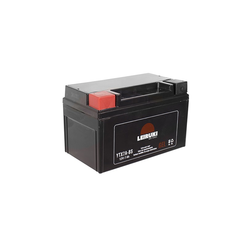 Bateria para motocicleta de gel YTX7A-BS Leiruki
