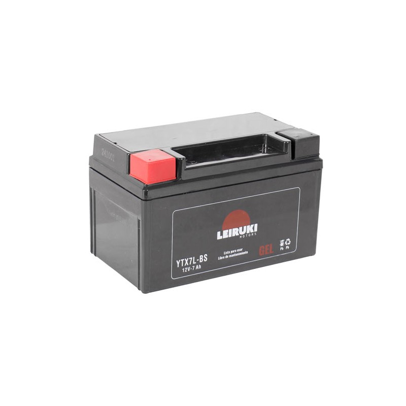 Bateria para motocicleta de gel YTX7L-BS Leiruki