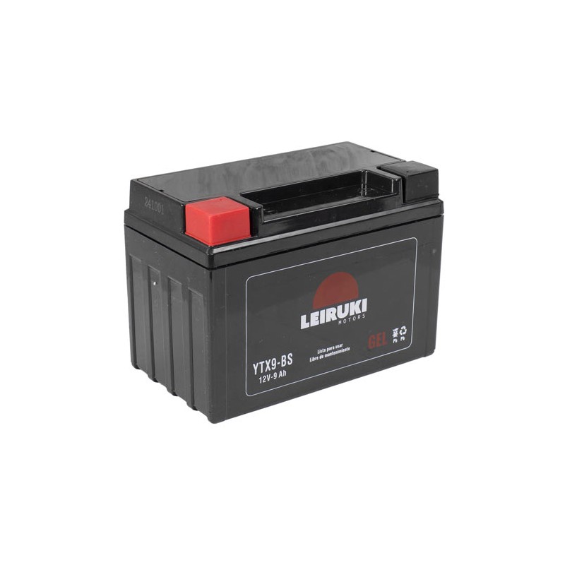 Bateria para motocicleta de gel YTX9-BS Leiruki