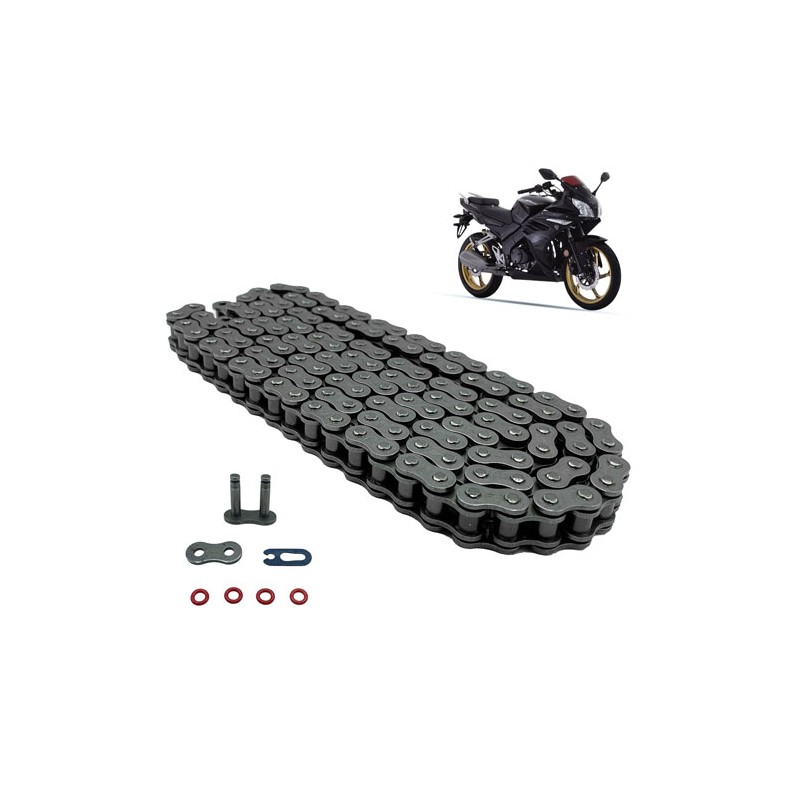 Cadena para motocicleta 428 HPO x 136L reforzada con O - ring profesional Leiruki