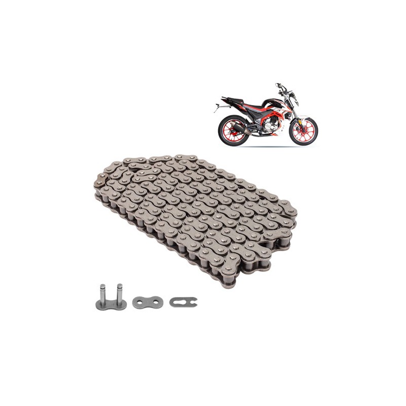 Cadena para motocicleta 428H x 136L reforzada Leiruki