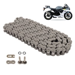 Cadena para motocicleta 525 HO x 130 reforzada super O - ring Leiruki