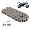 Cadena para motocicleta 525 HO x 130 reforzada super O - ring Leiruki