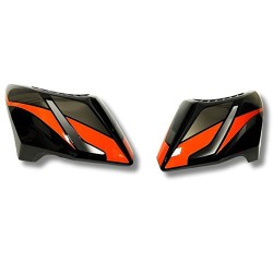 Cubiertas de Tanque Negro Naranja para motocicleta lithium 150