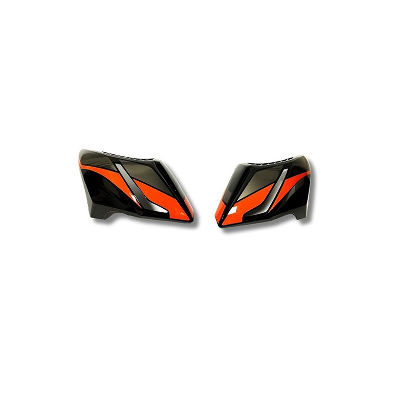 Cubiertas de Tanque Negro Naranja para motocicleta lithium 150