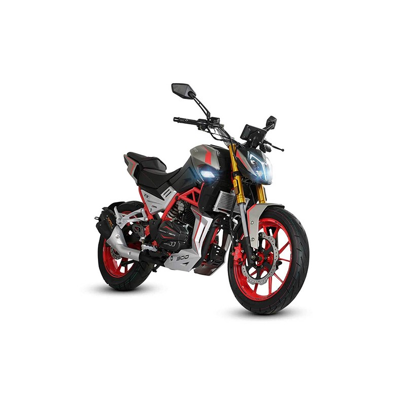 Motocicleta Vento Nitrox T3 300 cc Gris mate Rojo 2025