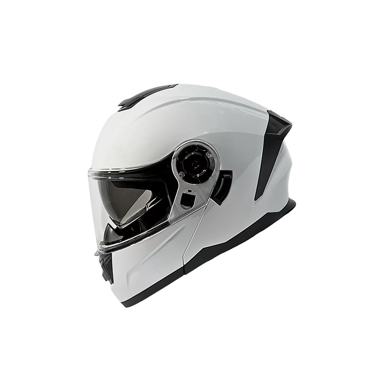 Casco para motociclista talla L abatible 2W Ghost blanco
