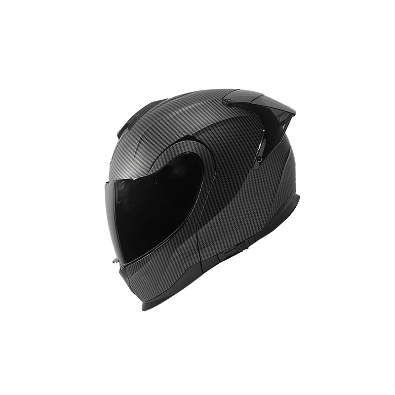 Casco para motociclista talla S abatible 2W Void carbon